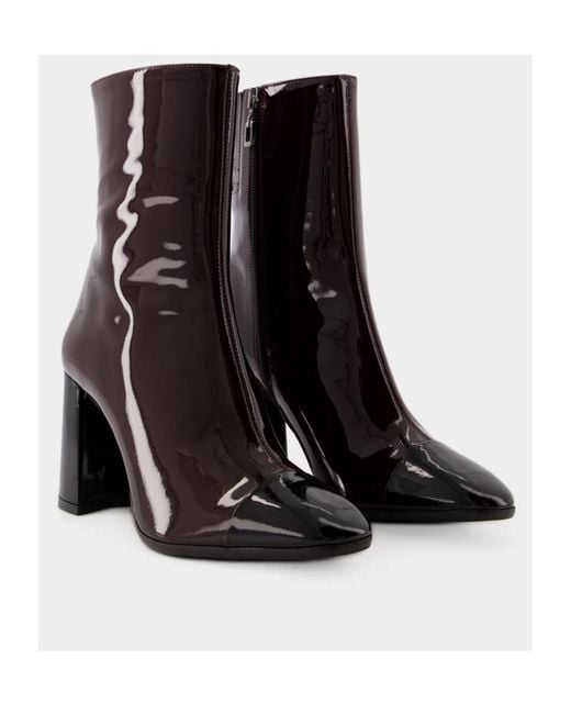 CAREL PARIS Black Carel Donna Zip-Up Ankle Boots