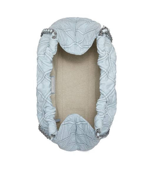Tory Burch Blue Fleming Soft Denim Hobo Bag