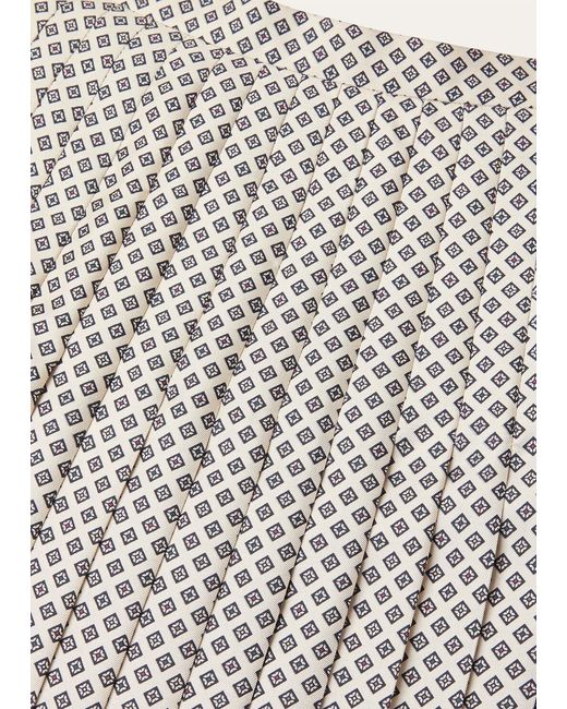 Loro Piana Gray Pleated Midi Skirt