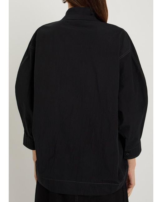Lemaire Blue Scarf Effect Shirt