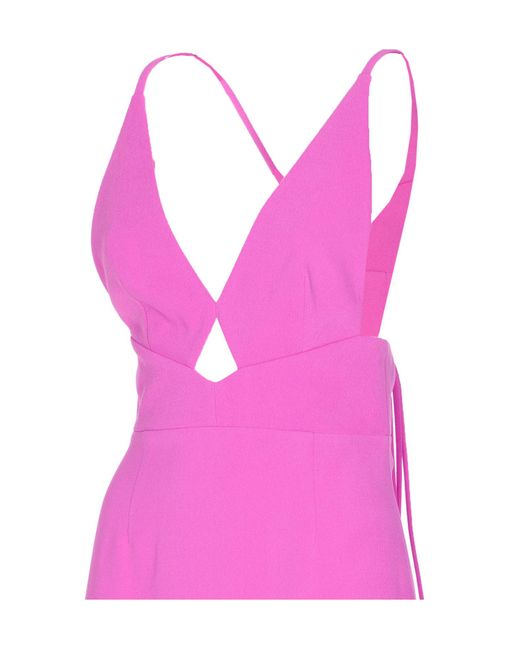 Solace London Pink Milly Backless Dress
