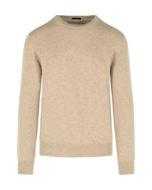Zegna Natural Long-Sleeved Crewneck Jumper for men