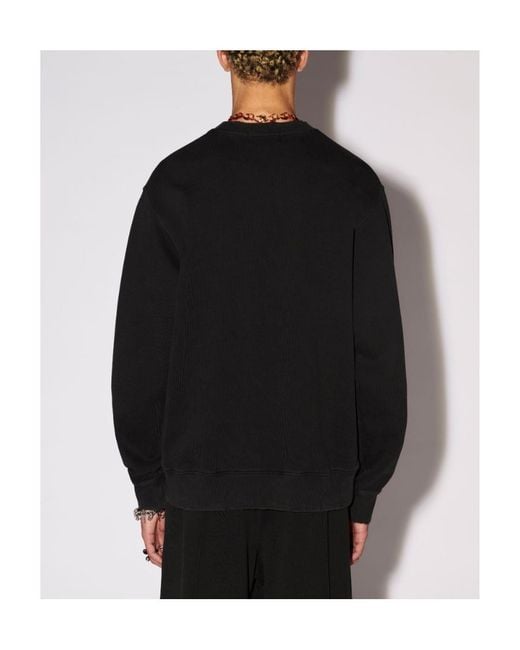 Ambush Black Logo Patch Crewneck Sweatshirt for men