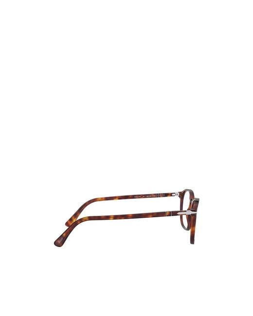Persol White Round Frame Glasses for men