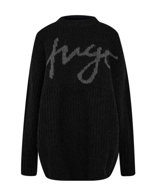 Boss Black Loose Crew Neck Sweater