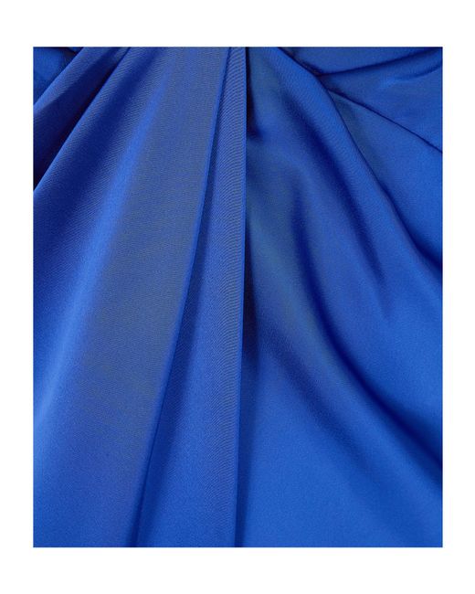 Ralph Lauren Blue Lauren Aloomali Sleeveless Gown
