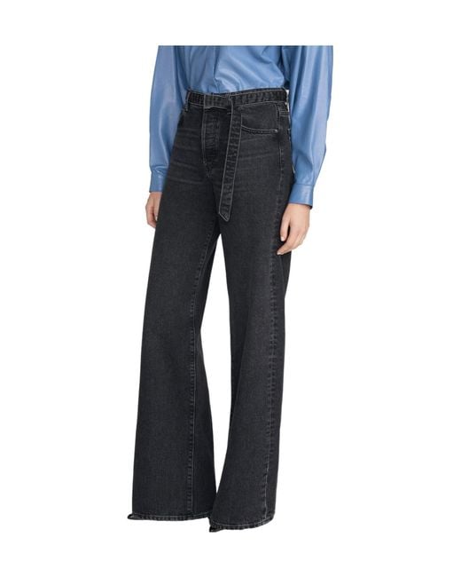 FRAME Black The Belted Loose