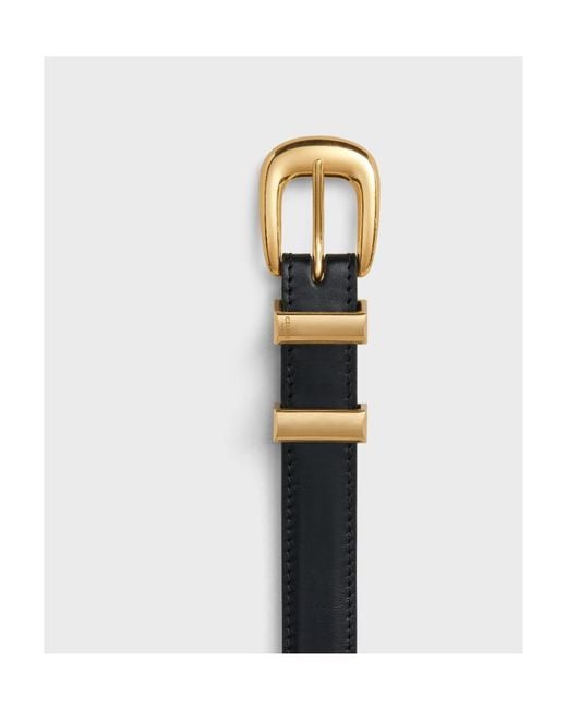 Céline White Western Belt 18Mm