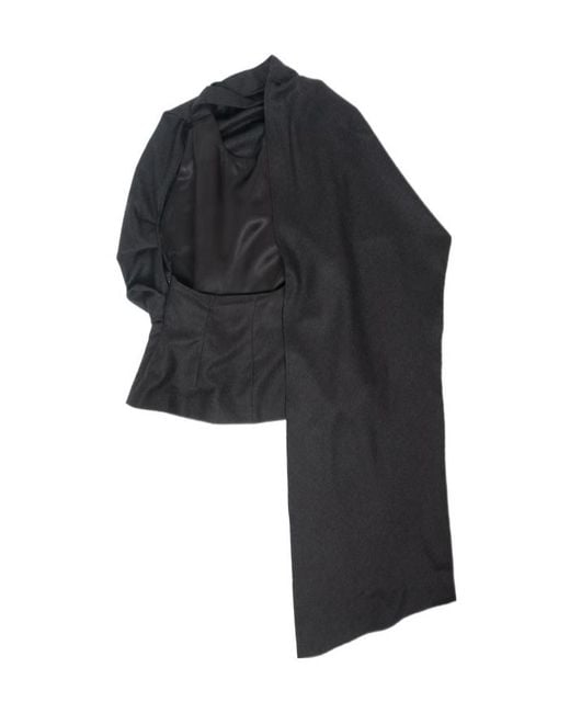 Rohe Black Backless Sleeveless Top