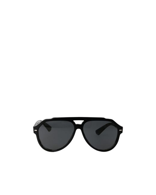 Dolce & Gabbana Black Eyewear Aviator Sunglasses for men