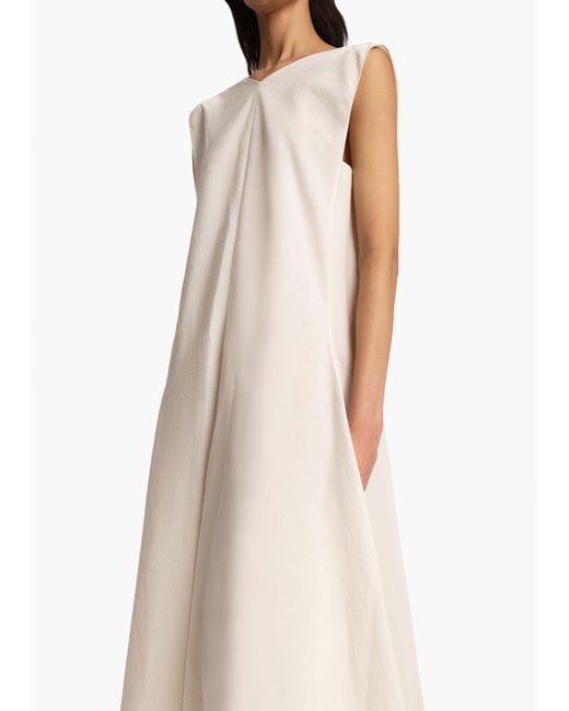 Khaite White Mellie Dress