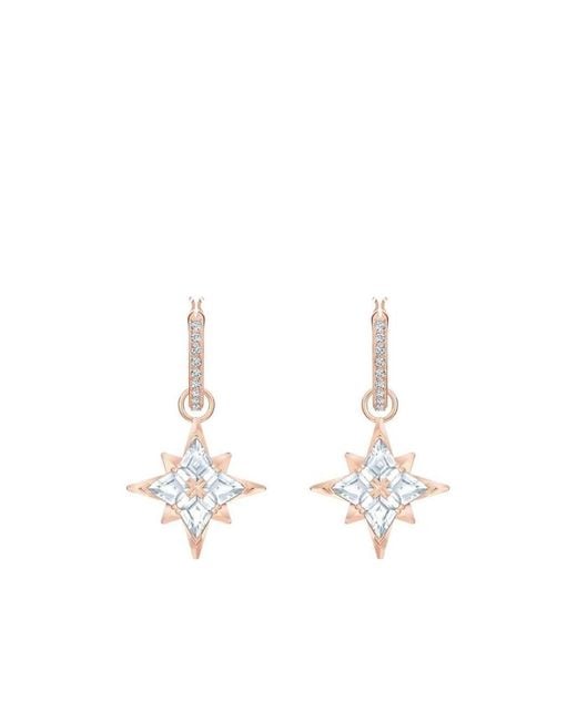 Swarovski White Star Earrings