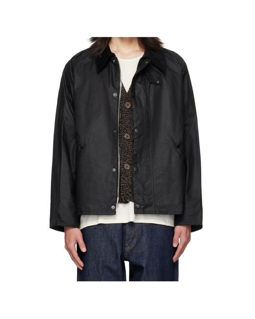 Barbour Black Os Transport Jacket for men