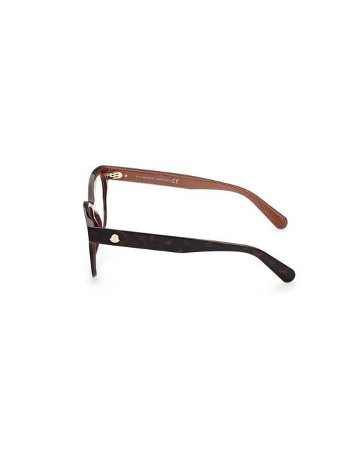 Moncler White Eyewear Square Frame Glasses for men