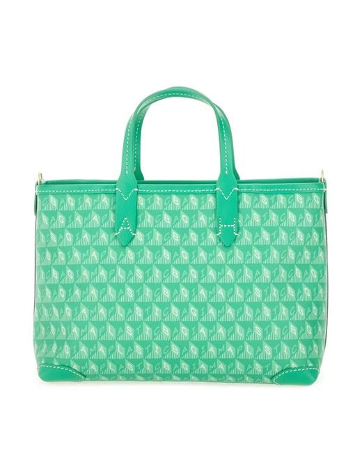 Anya Hindmarch Green Double Handle Shoulder Bag