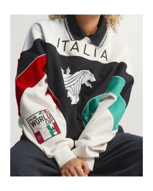 Adidas Originals White Italia Coppa Del Mundo Graphic Crew-Neck Sweatshirt