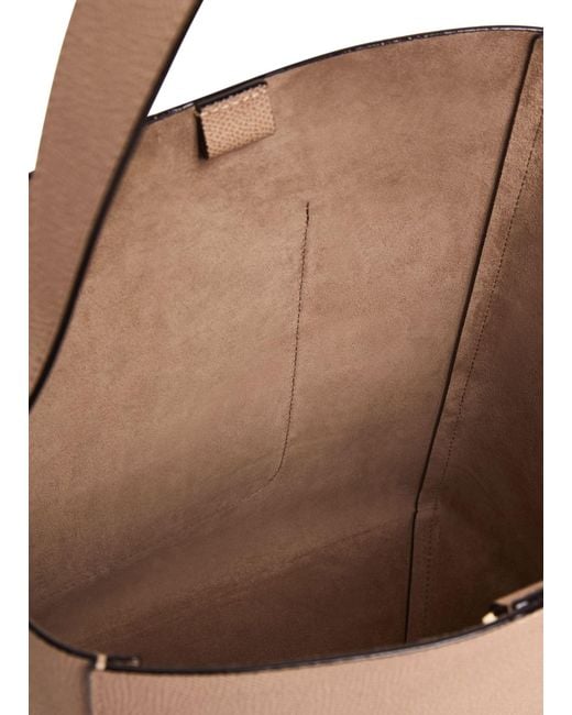 Valextra White Medium Bucket Bag