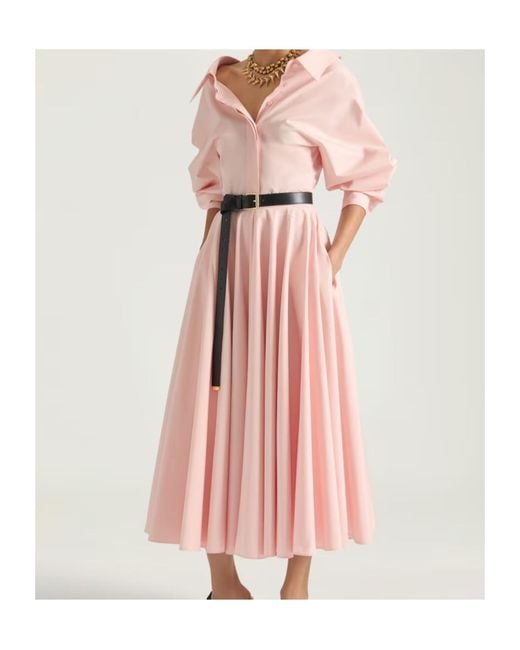 Givenchy Pink Flared Long Circular Skirt