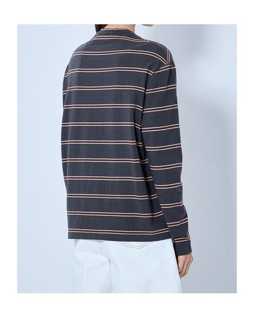 Jil Sander Black Striped Long-Sleeved T-Shirt