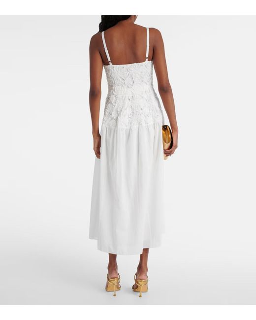 Jonathan Simkhai White Suspender Dress