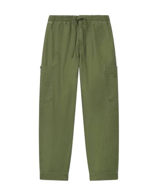 KENZO Green Elephant Logo' Embroidered Cargo Jogpants for men