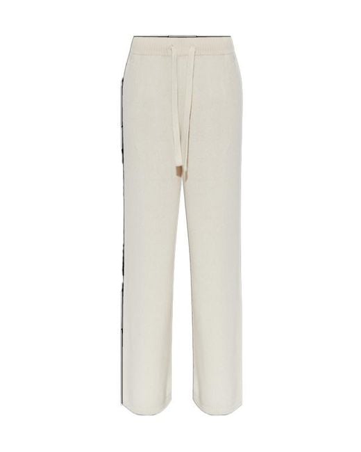Woolrich White Drawstring Straight-Leg Pants