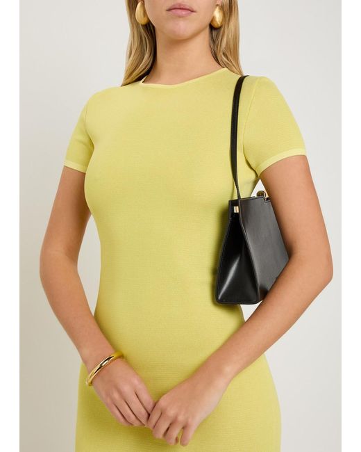 Jacquemus Yellow Le Robe Maille Woven Maxi Dress