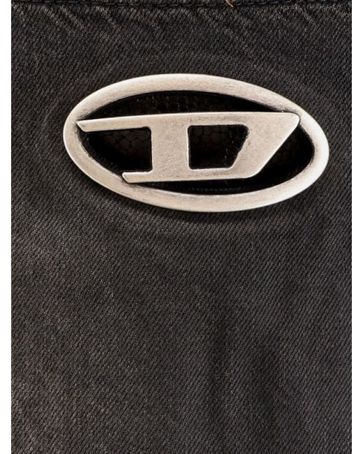 DIESEL Black Logo Plaque Mini Skirt