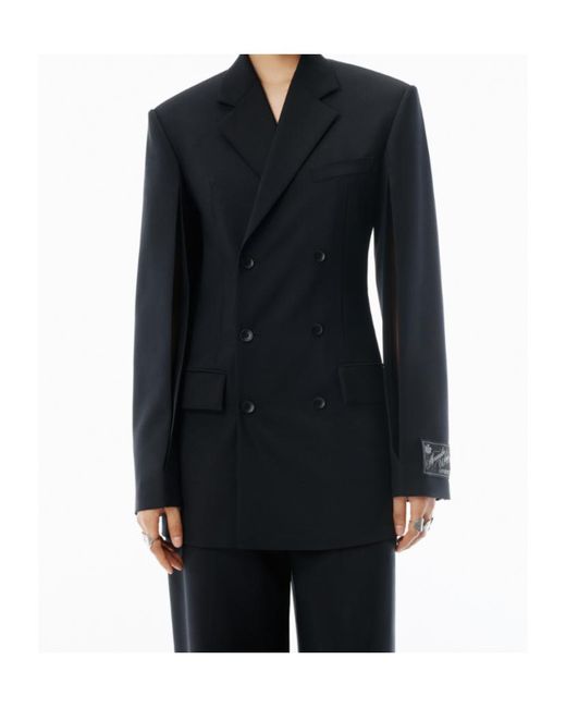 Alexander Wang Blue Double Breasted Blazer Dress