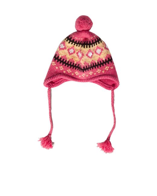 Miu Miu Red Pattern-Jacquard Beanie