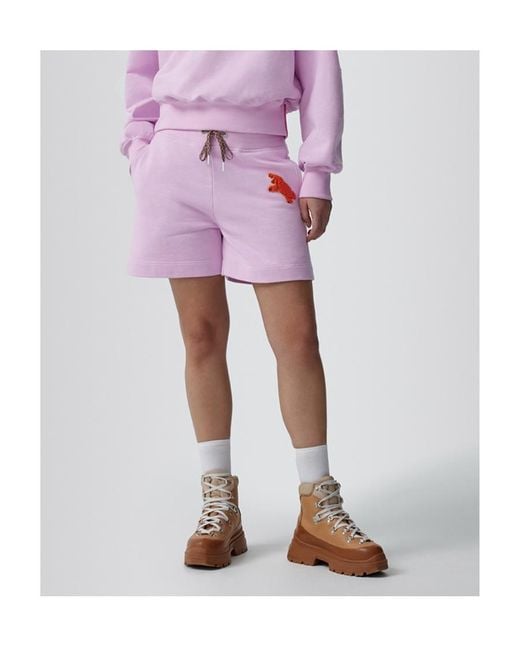 Canada Goose Purple X Paola Pivi Muskova Drawstring Shorts