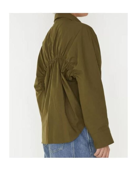 Closed Green Buttoned Shirt