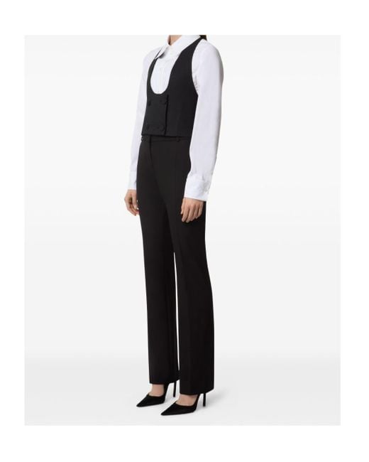 Nina Ricci Black Gabardine Trousers