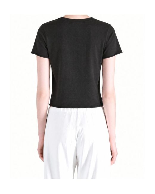 Auralee Black Brushed Jersey T-Shirt