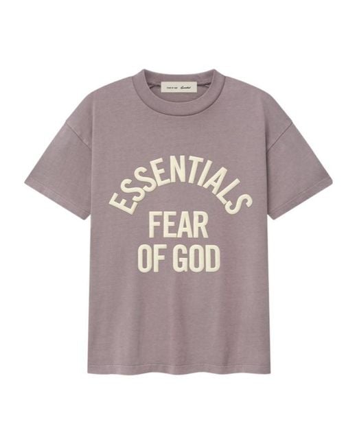 Fear Of God Gray Short-Sleeved T-Shirt