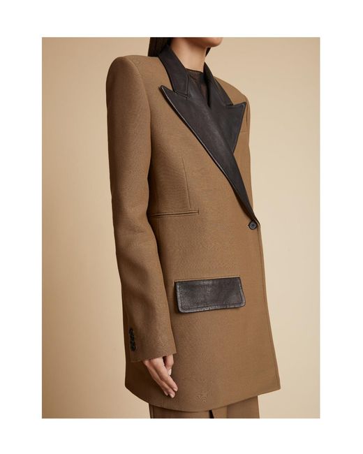 Khaite Brown The Jacobson Asymmetric Blazer