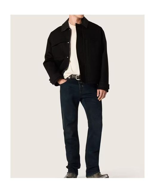 Golden Goose Deluxe Brand Black Longf Sleeved Bomber Jacket for men