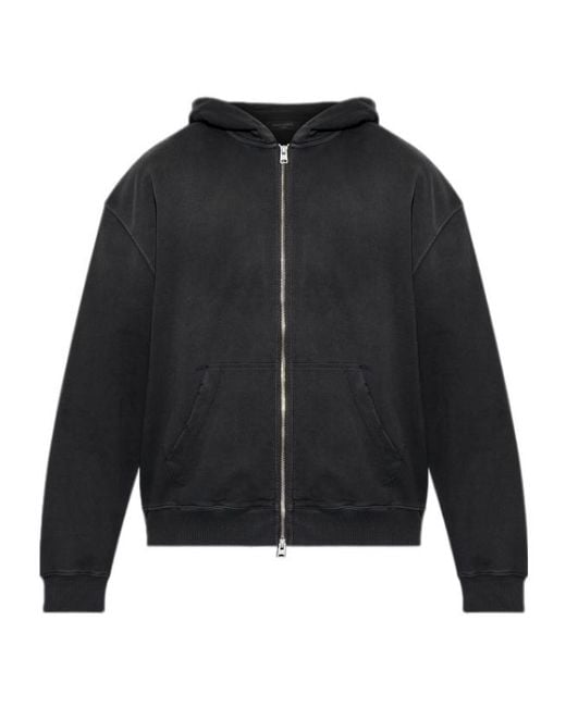 AllSaints Black Terra Zip Hoodie for men