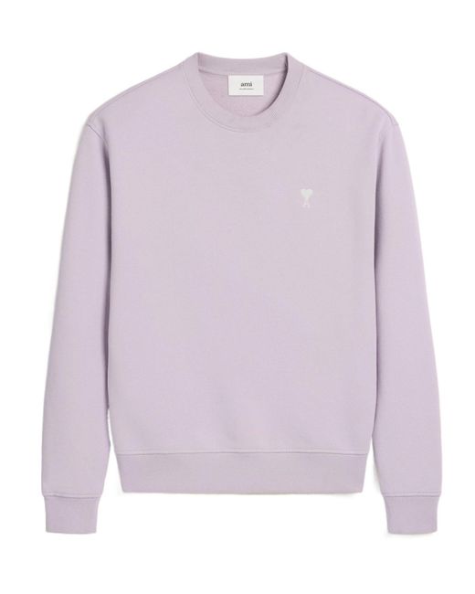 AMI Purple Ami De Coeur Sweater for men