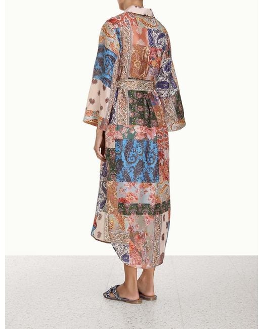 Zimmermann White Devi Midi Shirt Dress