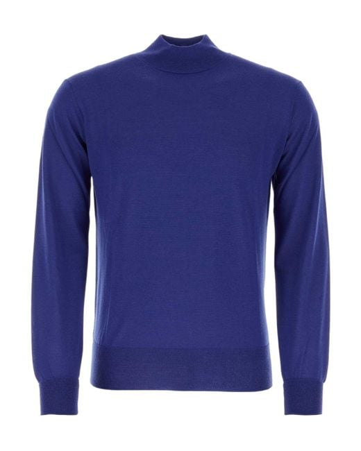 Pt Pantaloni Blue Pt Torino Knit Pullover for men