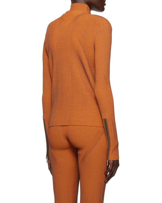 Dion Lee Brown Angled Rib Sweater for men