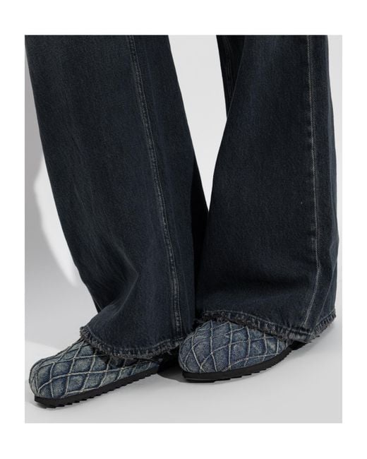 DIESEL Brown D-Woodstock Slip-On Sandals