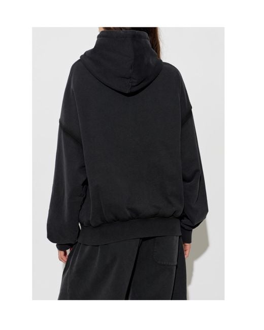 AVAVAV Black Tim Panelled Zip-Up Hoodie