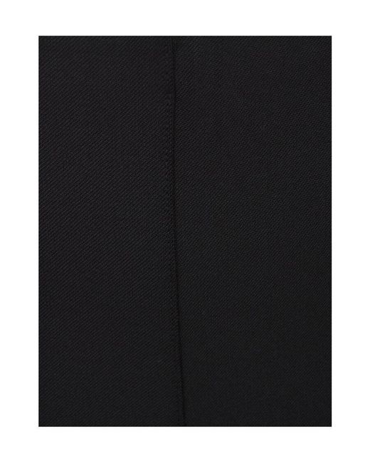 P.A.R.O.S.H. Gray Mid-Rise Tapered Virgin Wool Trousers
