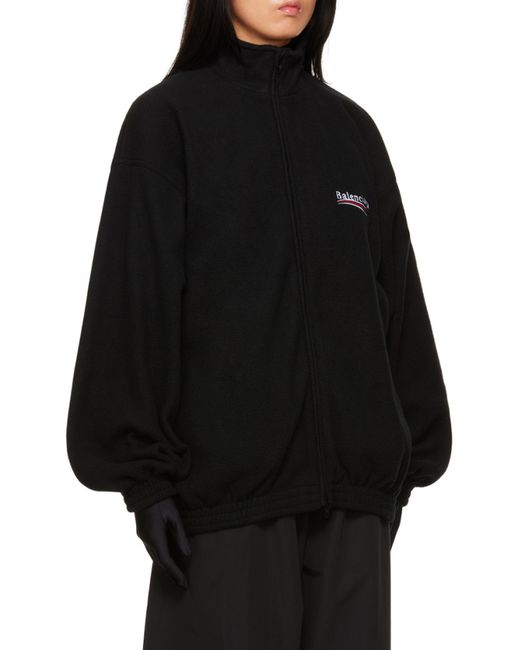 Balenciaga Black Political Campaign Zip-Up Jacket for men