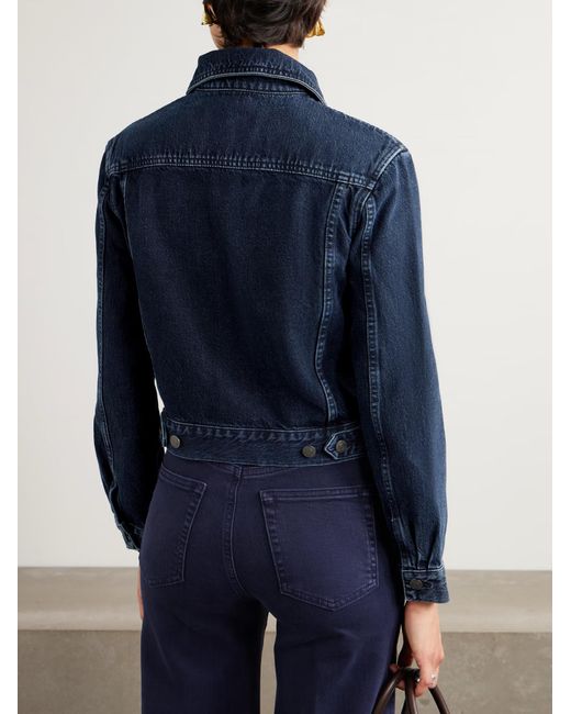 FRAME Blue Sharp Denim Jacket