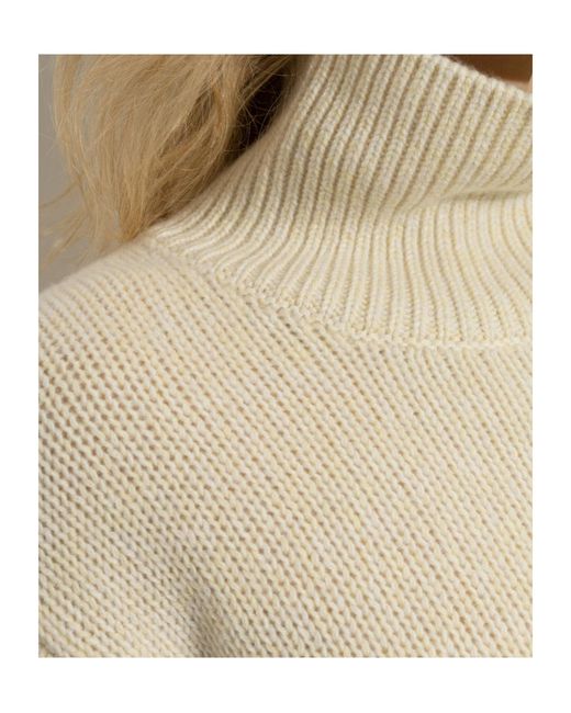 Lisa Yang Natural Femi Turtleneck Knitted Sweater