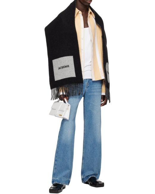 Jacquemus White Le Grand Bambino Logo Plaque Shoulder Bag