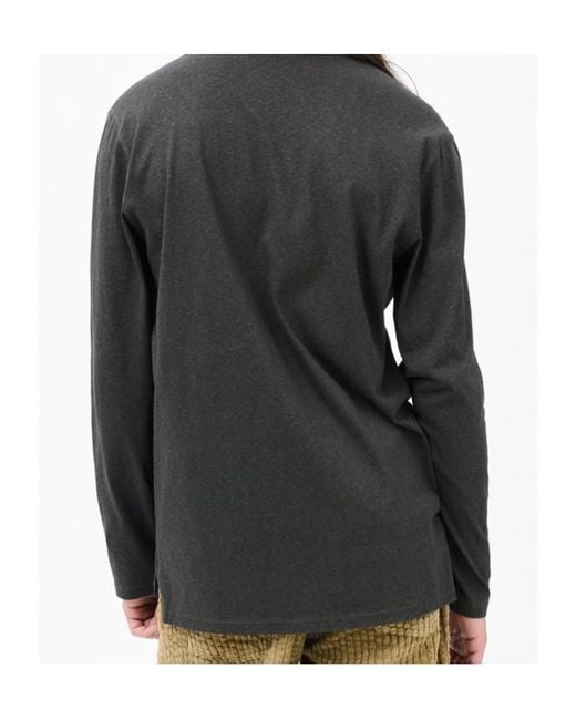 Our Legacy Black Gorge V-Neck Long-Sleeve T-Shirt for men